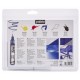 Set of 5 applicators 30ml MAT PUB. Refillable applicator, fine tip, ideal for drawing and writing. Extra matt acrylic, opaque and permanent paint Set of 5 applicators 30ml MAT PUB. Refillable applicator, fine tip, ideal for drawing and writing. Extra matt acrylic, opaque and permanent paint